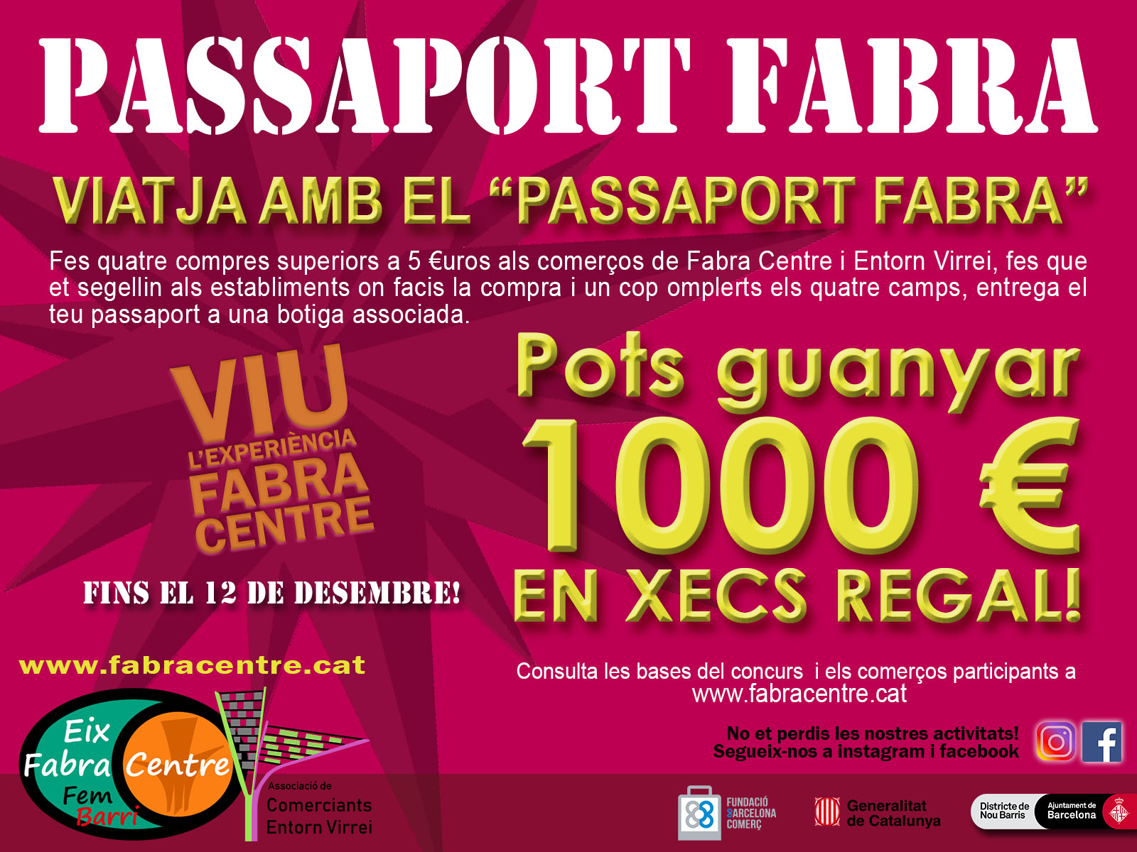 Passaport Fabra, per a viatjar per les botigues de l'Eix